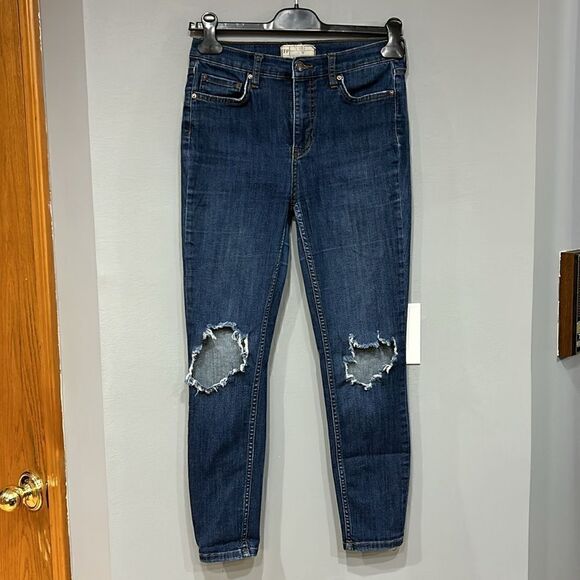Free People Busted Knee Jeans Skinny 26 - Picture 2 of 7